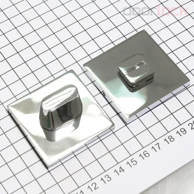Поворотная кнопка Doorlock DL TK06/S/WC Slim CP полированный хром, квадратная розетка, шток 6 мм 73267