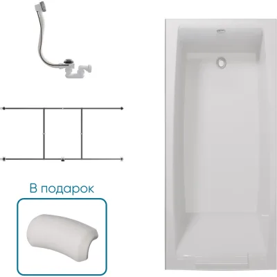 Ванна 1Marka АЭЛИТА/AELITA 1700х750 Комплект Стандарт 2 П 01аэл1775кс2п