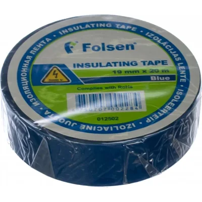 Изоляционная лента Folsen 19ммx20м синяя 012502