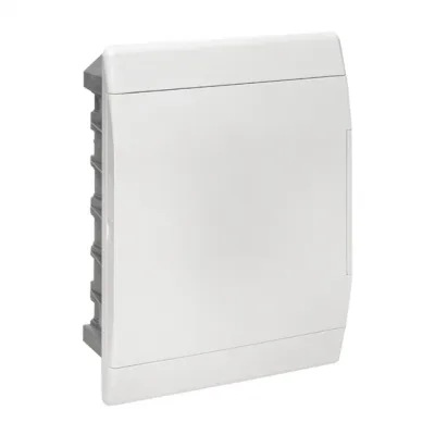 Щит распределительный встраиваемый EKF SlimBox PROxima ЩРВ-П-24 пластиковый IP41 366х295х100 мм 24 модуля белая дверь (sb-v-24w)