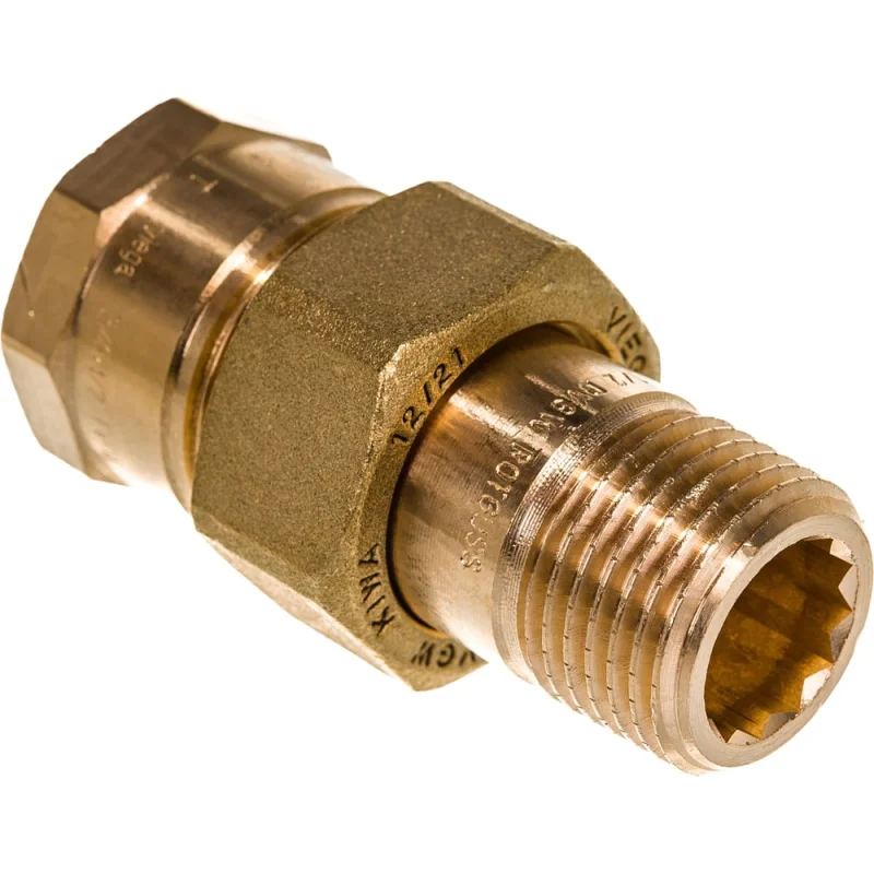 Разъёмное соединение Viega 1/2" ВР-НР, бронза 271374
