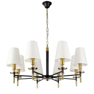 Люстра подвесная Arte Lamp Riccardo E14 320 Вт 10 кв.м (A4075LM-8BK)