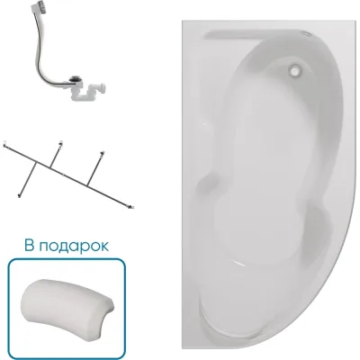 Ванна 1Marka ДИАНА/DIANA 1700х900 R Комплект Стандарт 2 П 01ди179ркс2+п
