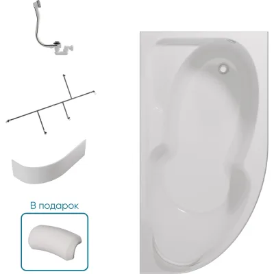Ванна 1Marka ДИАНА/DIANA 1700х900 R Комплект Премиум П 01ди179ркпп