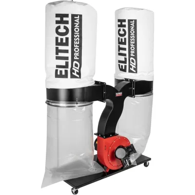 Пылесос для стружки Elitech DC 2200 (2,2кВт,2*306л,62.3м3/мин) HD, 210331