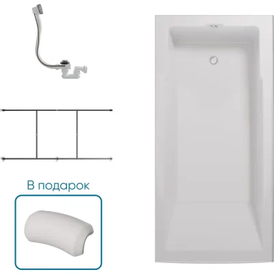 Ванна 1Marka РАГУЗА/RAGUZA 1900x900, комплект Стандарт 2 П 01 rag1990 кс2п