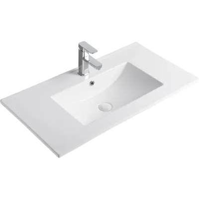 Раковина Gid 9090e встраиваемая сверху белая 91x46.5x17 71105