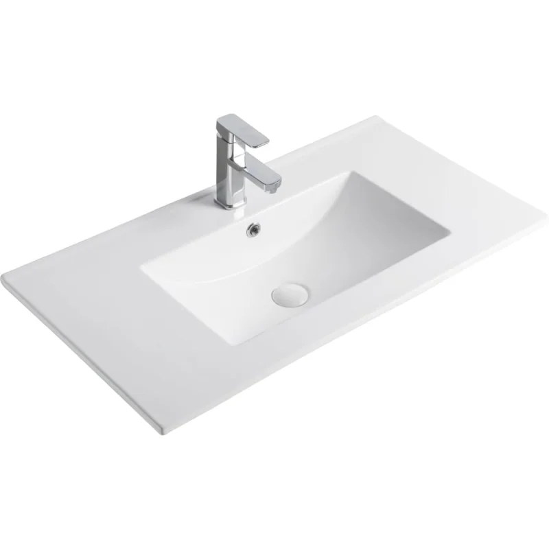Раковина Gid 9090e встраиваемая сверху белая 91x46.5x17 71105