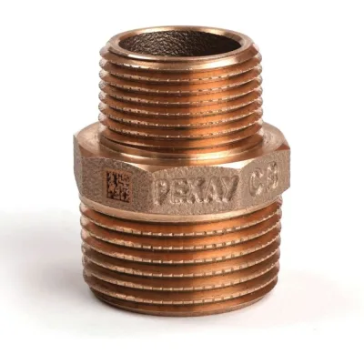 Ниппель резьбовой РЕХАУ AURLINE 1x3/4, НН, редукционный, красная бронза RX+ 18732651001