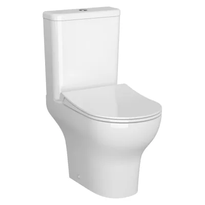 Комплект Vitra ободковый унитаз Zentrum Open-back + тонкое сиденье с микролифтом 9012B003-7209