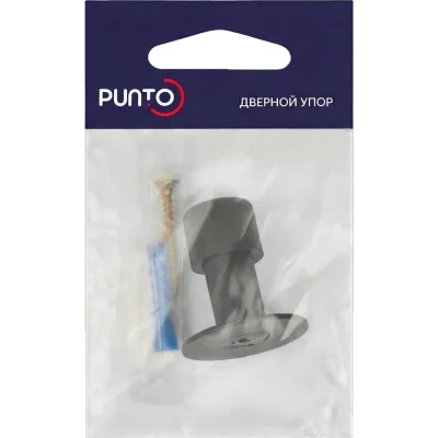 Упор дверной настенный Punto DFIX/W50 INOX BL-24 черный 63843