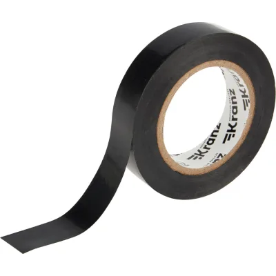 Изолента ПВХ KRANZ 0,13х15 мм, 20 м, черная KR-09-2606