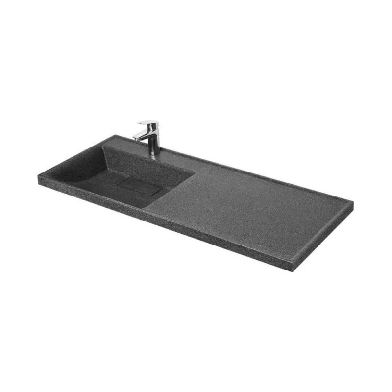 Лондри AQUATON 120 Раковина ЛЕВАЯ ГРАФИТ 00092908 1A72843KLH21L