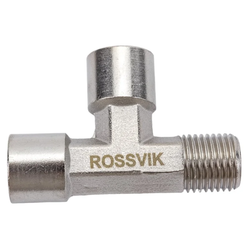 Тройник Т-образный FFM 1/4" Rossvik A133/2