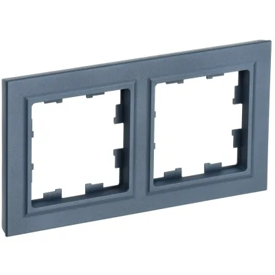 Рамка IEK Brite двухместная маренго (BR-M22-K35)