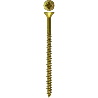 Универсальный саморез Rizzel Pz 5,0x80 желтый цинк 2000 шт 00-00464528