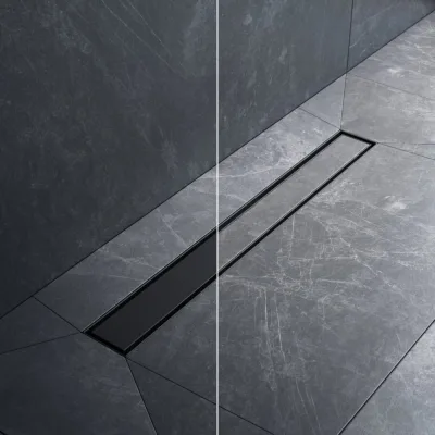 Линейный трап для душа AM.PM MasterFlow универсальный затвор Tile 60см цвет черный мат W01SC-U11-060-04BM