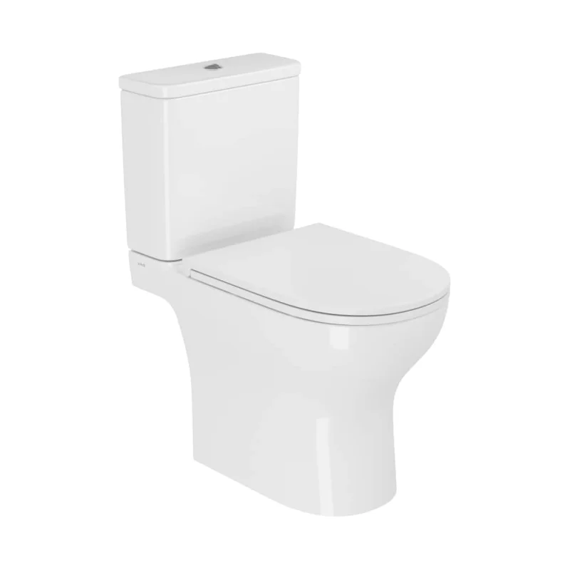 Унитаз-компакт напольный Vitra M50 безободковый VortexFlush с сиденьем микролифт белый санитарный фарфор 9889B003-7200