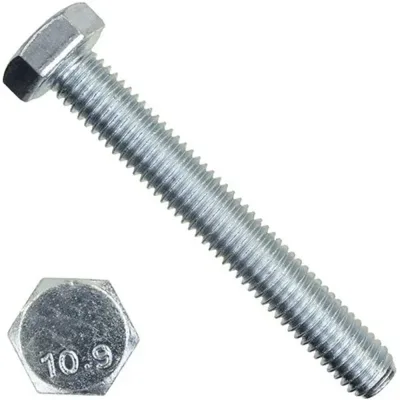 Болт Стройштуки DIN 933 М16х45 цинк 10,9 (10 шт. в упаковке) УФ-00047515