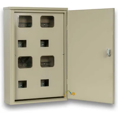 Щит учета МЭК ЭЛЕКТРИКА ЩУ-1/4 620x420x120 IP31 под четыре счетчика однофазных MEC13104