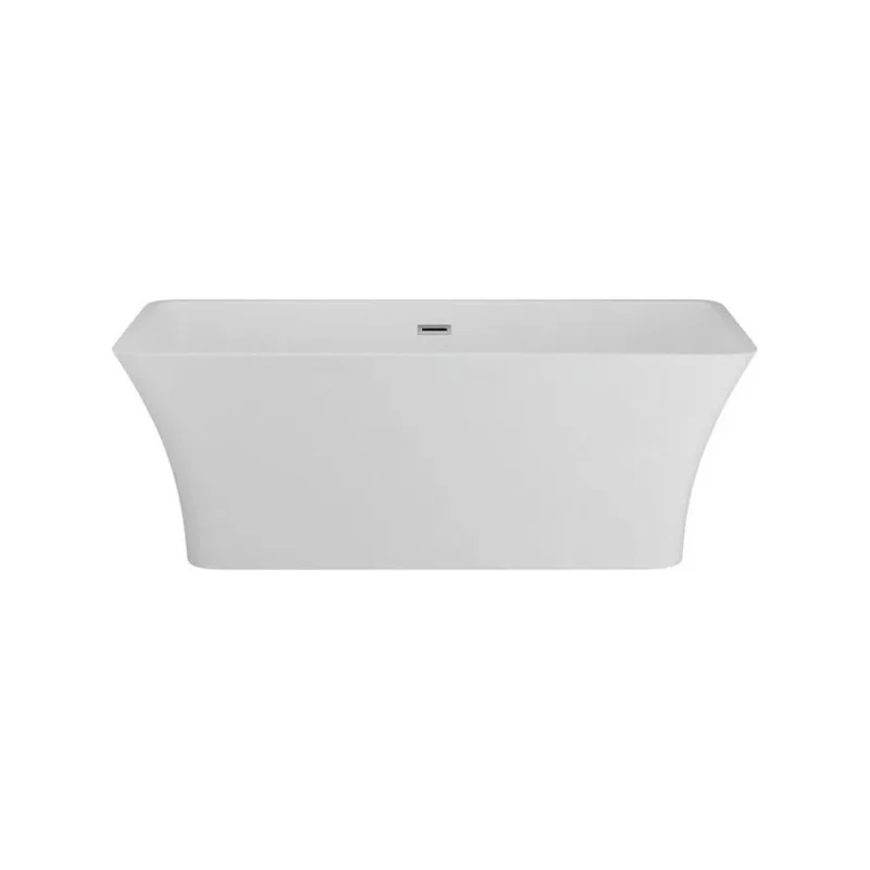 Ванна отдельностоящая акриловая Bauedge BAU Pure 1700x750, белая, в комплекте со сливом-переливом TY1014