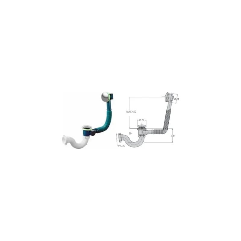 Сифон для ванны MIANO click/clack 25 M0485