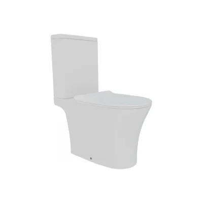 Унитаз напольный безободковый Teymi торнадо Ritta Pro Vortex сиденье микролифт T40811 ЦБ-00271369