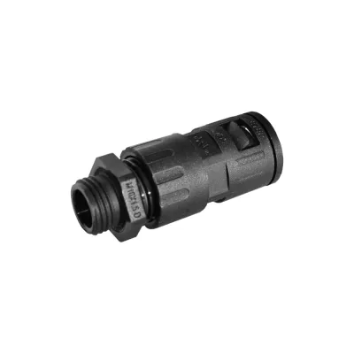 Муфта для гофрированных труб Weyer WQGZ1-M12B/AD10.0 - коннектор прямой, нар. M12x1.5 WE0401500