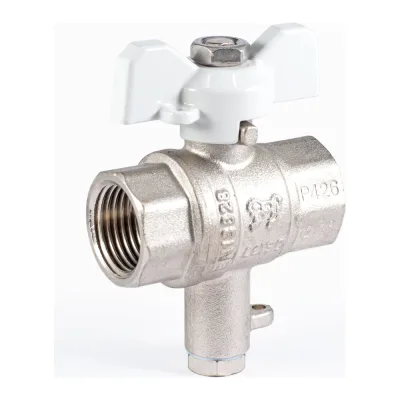 Шаровой кран PROFACTOR PF STANDARD с отводом М10 под датчик температуры, в/в 1/2 дюйма PF FBV 300M10
