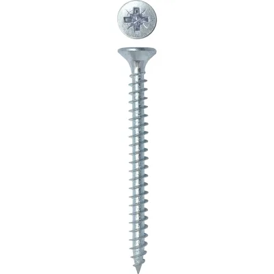 Универсальный саморез Rizzel Pz 3,5x40 белый цинк 9000 шт 00-00464171