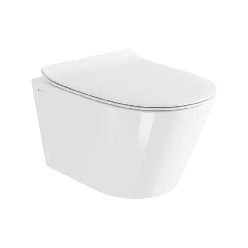 Подвесной унитаз Vitra M50 безободковый VortexFlush с сиденьем микролифт дюропласт белый санитарный фарфор 8302B003-6404