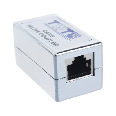 Соединитель 2-х портов RJ-45, экранированный, категории 6 TWT CP45STP6