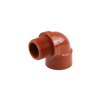 Угольник ПП AV Engineering 1/2" с внутренней-наружной резьбой, коричневый AVE159018