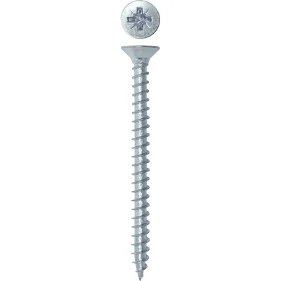 Универсальный саморез Rizzel Pz 4,0x50 белый цинк 4000 шт 00-00464145