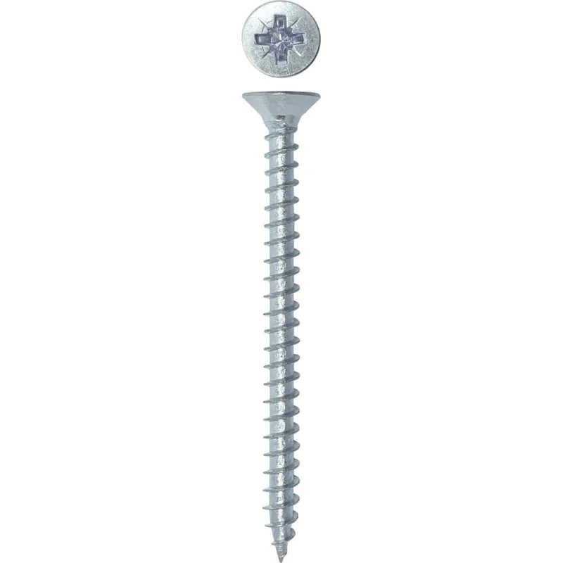 Универсальный саморез Rizzel Pz 4,0x50 белый цинк 4000 шт 00-00464145