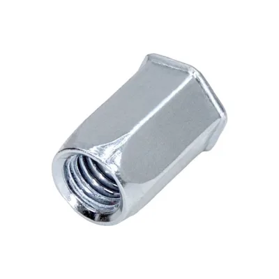 Заклепка-гайка Stalmax шестигранная LZH-R М6х16 (1,0-3,5) с уменьшенным бортиком (арт. 10490) оцинкованная сталь (уп. 500 шт) 10490-023