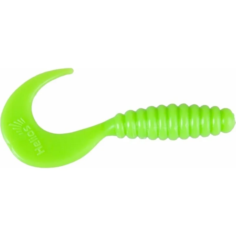 Твистер Helios hs-10-007 credo 2.35"/6.0 см, electric green, 7шт 00000124667