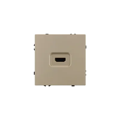 Розетка HDMI Arlight ARL NOBE софт-тач золотой песок SCT-MHD1-SFPL-GD 1шт 061843(1)