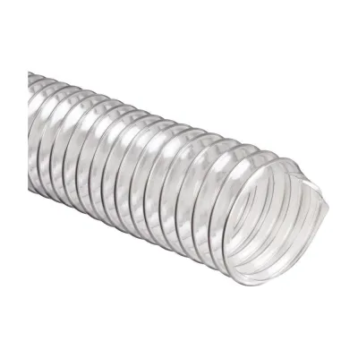 Промышленный аспирационный шланг DELTA TOOLS (гибкий рукав) PU (толщ 0,6 мм) d80 мм (бухта 5 м) 06-9741