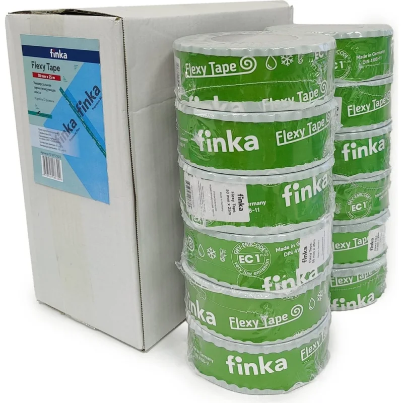 Клейкая лента Finka Flexy Tape 12 шт, 50 ммх25 м 12-FFT5025