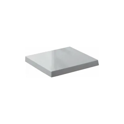Сиденье из терморезины SIMAS FROZEN с микролифтом, белый, петли хром FZ 004 bia