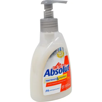 Мыло жидкое Absolut " PRO" серебро + пантенол, 250 гр 5196
