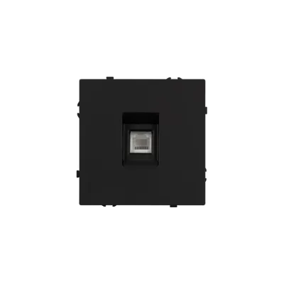 Розетка телефонная Arlight ARL NOBE софт-тач черный оникс SCT-MTL1-SFPL-BK 1шт 054301(1)