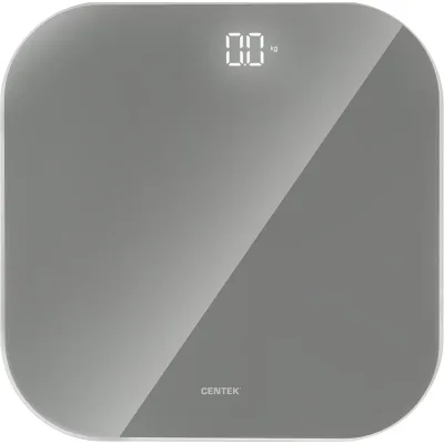 Напольные электронные весы Centek шаг 0.1 кг, фунт, LCD 65x28, размер 28x28 см CT-2440 LED GRAY