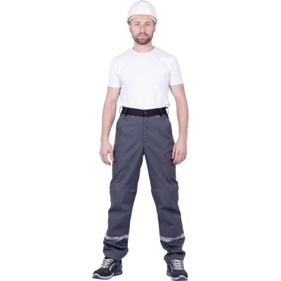 Брюки Iform ХАЙ-ТЕК SAFETY летние, серый-красный-черный (104-108, 194-200), шт, Брю 1605/104/194
