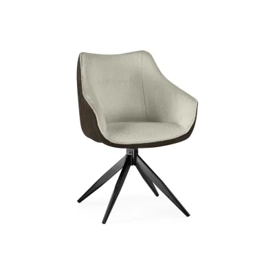 Стул на металлокаркасе Woodville Kansas brown/cream/black 15833