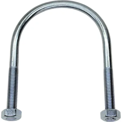 Хомут (скоба) STALMAX U-образный LCU М16 356 (12) (DIN 3570) с двумя гайками в комплекте (арт. 11900) оц. сталь (уп. 5 шт) 11900-023