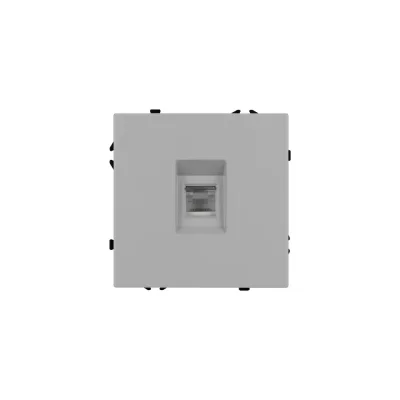 Розетка телефонная Arlight ARL NOBE софт-тач никель SCT-MTL1-SFPL-IS 1шт 061893(1)