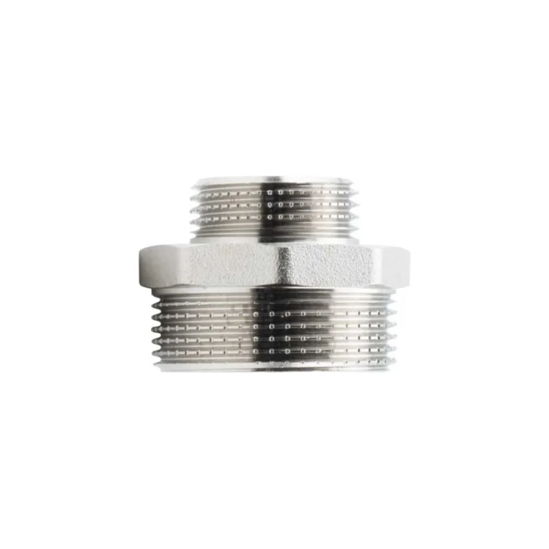 Ниппель переходной ALATO НР-НР, латунь никелированная 1.1/2х3/4 (5/50) 0104-4020