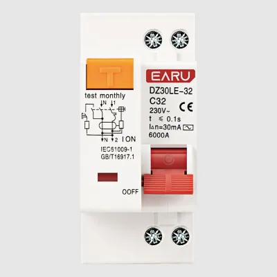 Выключатель автоматический EARU RCBO DZ30LE-32(DPNL) 32A БП-00007997